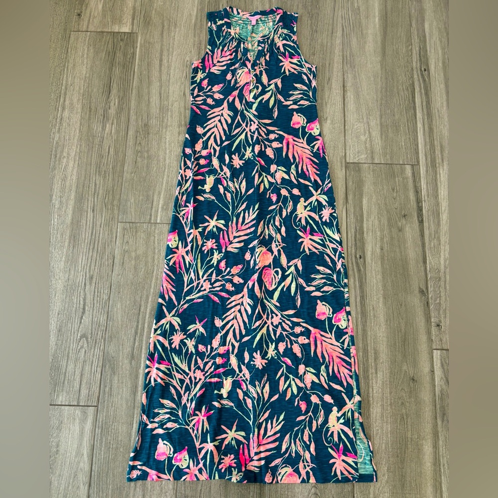 Lilly Pulitzer Essie Maxi Dress, It’s Prime Time, Small, NWT - Picture 1 of 5